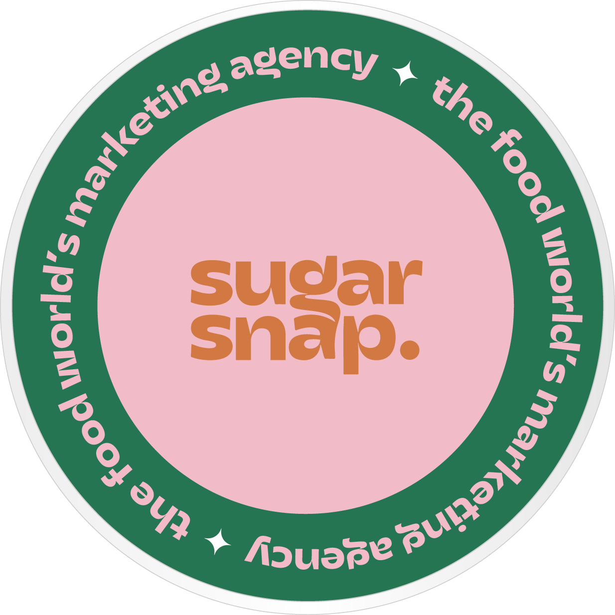 Spinning Sugar Snap Pea Sticker
