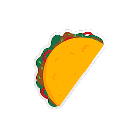 Taco Sticker